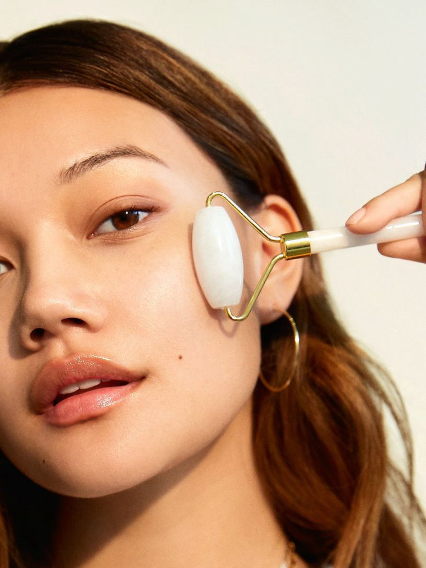 Facial Roller – Jade / Gua Sha Beauty Tool
