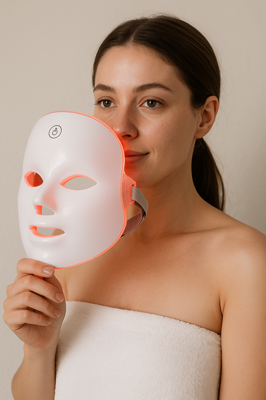 LED Face & Neck Massager – 7 Color Light Therapy